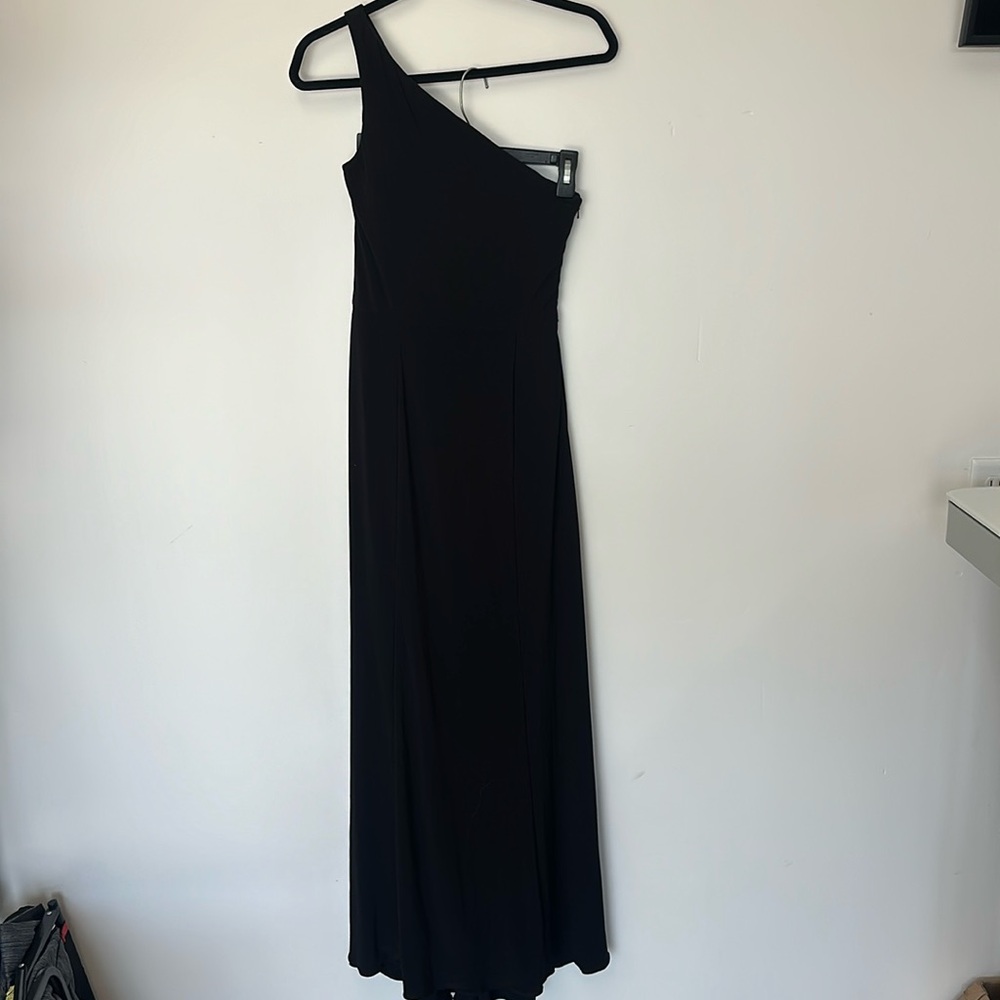Nouvelle amsale black one shoulder maxi dress 6